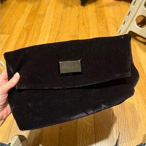 Giorgio Armani Black Velvet Clutch
